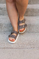 Very G Jazmin Leopard Sandals- Grey