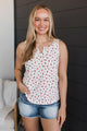 Happy Endeavors Floral Tank Top- Ivory