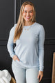 Ever So Sweet Striped Sweater- Light Blue