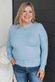 Getting Ahead Lightweight Knit Sweater- Sky Blue
