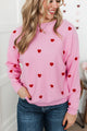 A Love Like This Dolman Sweater- Pink & Red
