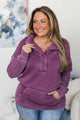 Completely Mesmerized Lightweight Pullover- Purple