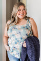 Sure Of Myself Floral Tank Top- Dusty Mint