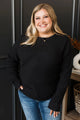 Immediate Yes Knit Sweater- Black