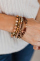 Seaside Beauty Bracelet Set- Brown & Gold