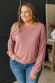 Highly Pleasing Long Sleeve Top- Mauve Pink