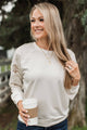 Simply Exceptional Floral Embroidered Top- Ivory