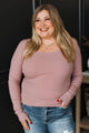 Play With My Heart Ruched Top- Dusty Rose