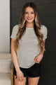 Strong Feelings Striped Top- Ivory & Black
