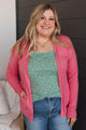 Many Reasons Lightweight Cardigan- Coral Pink