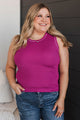 Delightful Love Knit Tank Top- Magenta