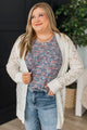 Effortless Perfection Pointelle Cardigan- Ivory
