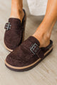 MIA Zaina Slip-On Platform Clog- Chocolate