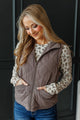 Getting A Fresh Start Quilted Vest- Desert Taupe