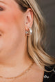 Shine Brighter C-Hoop Earrings- Silver