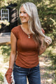 Searching For More Ruched Top- Copper