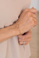 Run Circles Around You Chain Bracelet- Gold