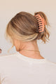 Claw Hair Clip Accessory- Peach
