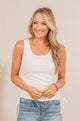 Tired Of Fitting In Drawstring Tank- Ivory